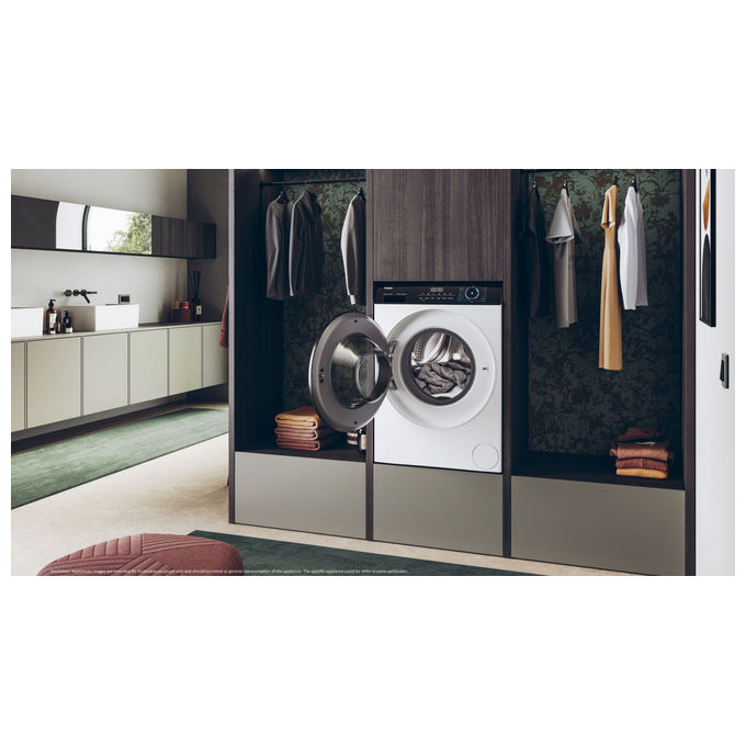 Haier HW100-BP14939-S I-Pro Serie 3 Lavatrice Carica Frontale 10 Kg 1400 rpm Classe A Inverter Vapore 15 programmi (85x60x67 cm) colore Bianco