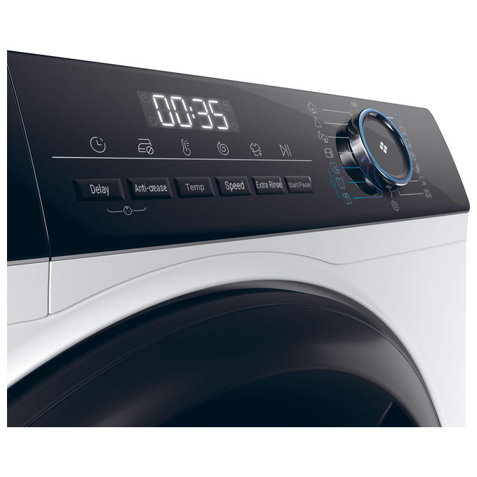 Haier HW100-BP14939-S I-Pro Serie 3 Lavatrice Carica Frontale 10 Kg 1400 rpm Classe A Inverter Vapore 15 programmi (85x60x67 cm) colore Bianco