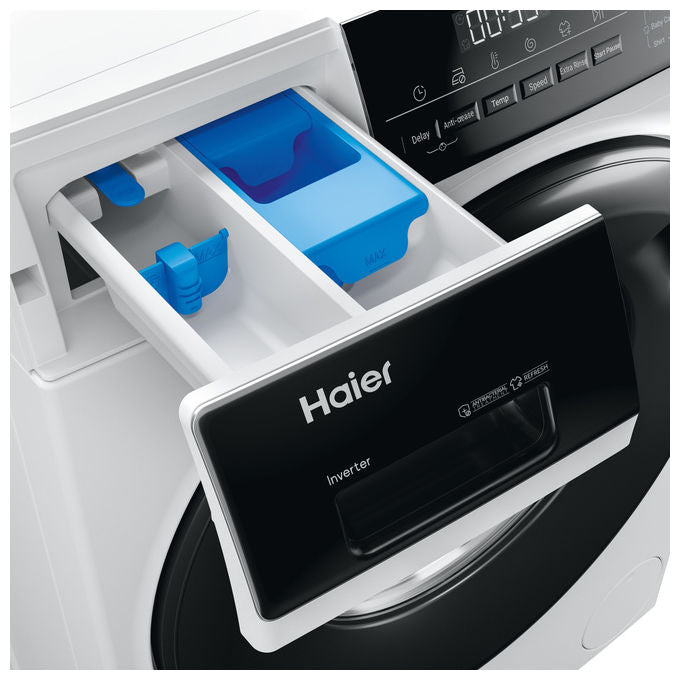 Haier HW100-BP14939-S I-Pro Serie 3 Lavatrice Carica Frontale 10 Kg 1400 rpm Classe A Inverter Vapore 15 programmi (85x60x67 cm) colore Bianco