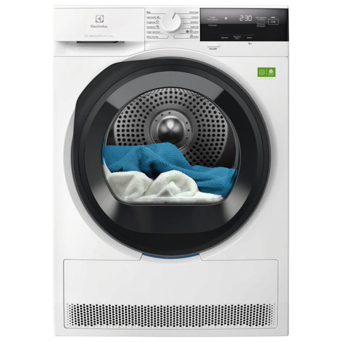 Electrolux EW7H39B Serie 700 Asciugatrice Pompa di Calore 9 Kg Classe B Inverter DelicateCare 61 dB (85x59,6x63,6 cm) colore Bianco