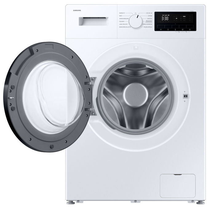Samsung WW80FG3M05AWET Serie 3000 Lavatrice Slim 8 Kg 1400 rpm Classe A Motore Inverter Vapore Igienizzante (85x59.5x46.5 cm) colore Bianco