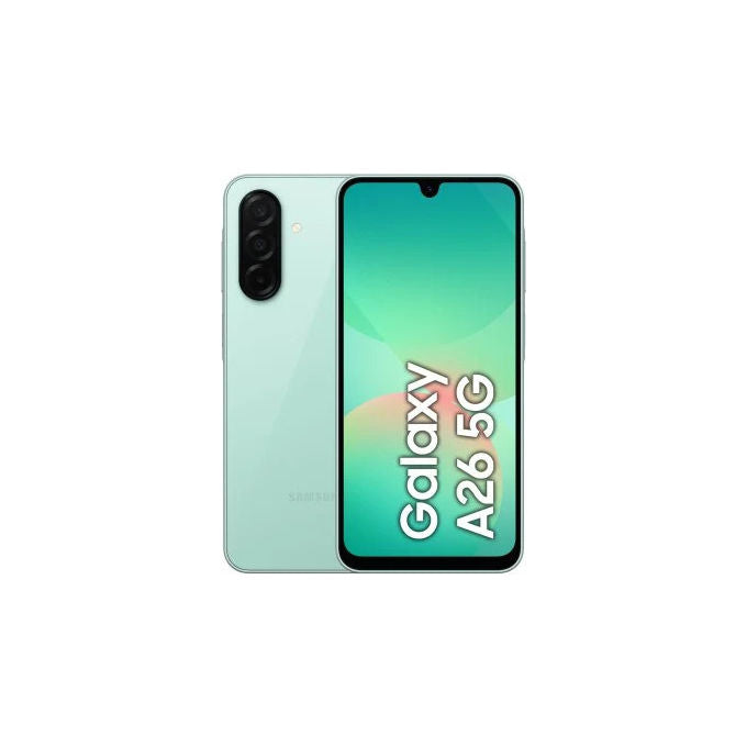 Samsung SM-A266BLGCEUE Galaxy A26 5G Smartphone Super AMOLED 6.7'' 8GB 256GB IP67 5000mAh 25W colore Mint