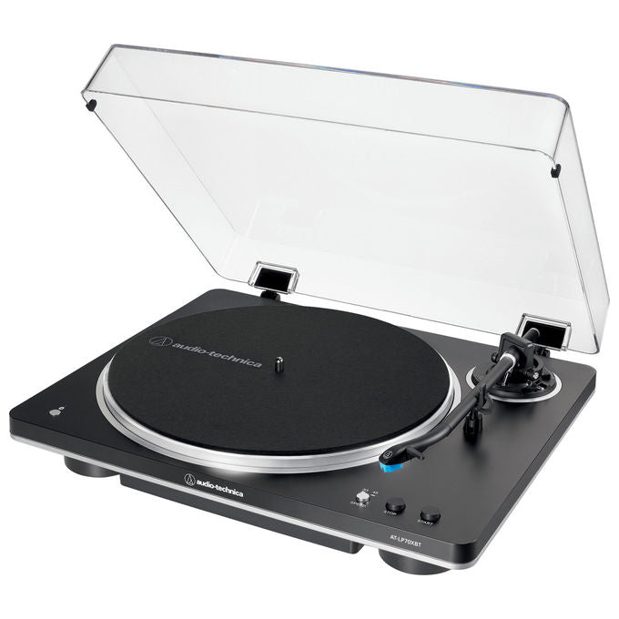 Audio-Technica AT-LP70XBT Giradischi Automatico Bluetooth Trazione a Cinghia Testina AT-VM95C aptX Adaptive colore Nero Argento