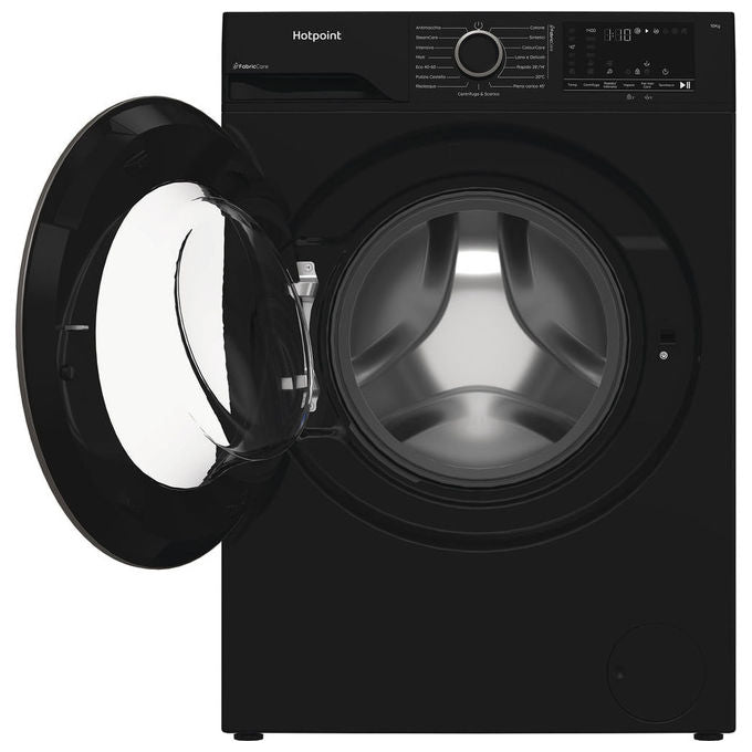 Hotpoint HB 103B CARE IT Délica Lavatrice Carica Frontale 10 Kg 1400 rpm Classe A Inverter Vapore (85x60x58 cm) colore Nero