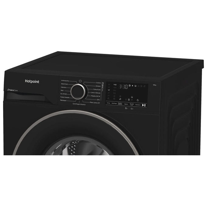 Hotpoint HB 103B CARE IT Délica Lavatrice Carica Frontale 10 Kg 1400 rpm Classe A Inverter Vapore (85x60x58 cm) colore Nero