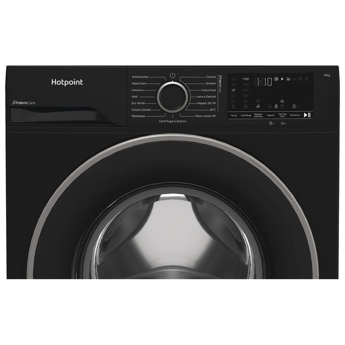 Hotpoint HB 103B CARE IT Délica Lavatrice Carica Frontale 10 Kg 1400 rpm Classe A Inverter Vapore (85x60x58 cm) colore Nero