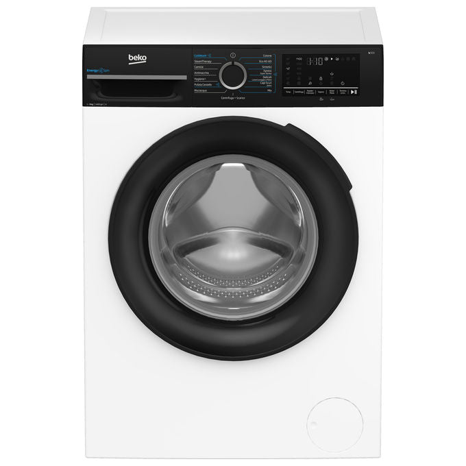Beko BMGWU4941B b300 Lavatrice Frontale 9 Kg 1400 rpm Classe A EnergySpin Vapore Motore Inverter (85x60x55 cm) colore Bianco