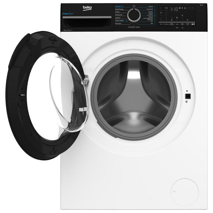 Beko BMGWU4941B b300 Lavatrice Frontale 9 Kg 1400 rpm Classe A EnergySpin Vapore Motore Inverter (85x60x55 cm) colore Bianco