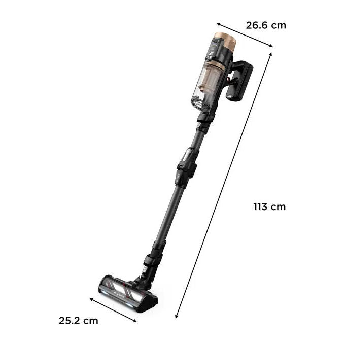 Rowenta RH9B74 X-Force Flex 14.80 Aspirapolvere a Bastone Senza Fili 0,6 L 240 AW 90 min Animal Care colore Nero Oro