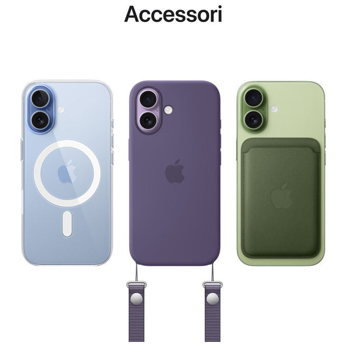Apple MG6M4QL-A iPhone 17 Smartphone 256GB Display 6.3'' OLED ProMotion 120Hz Chip A19 5G Wi-Fi 7 iOS 26 colore Lavanda