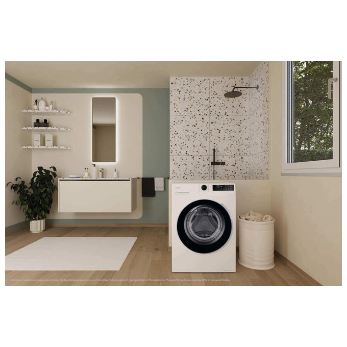 Candy GD26SSB6S ProWash 300 Lavatrice Slim 6 Kg 1200 rpm Classe A Inverter Vapore (85x60x42 cm) colore Bianco