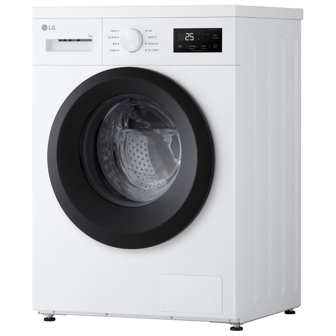 LG F4NA1009NWK Serie A1 Lavatrice Frontale 9 Kg 1400 rpm Classe A Vapore Igiene Inverter (85x60x49 cm) colore Bianco
