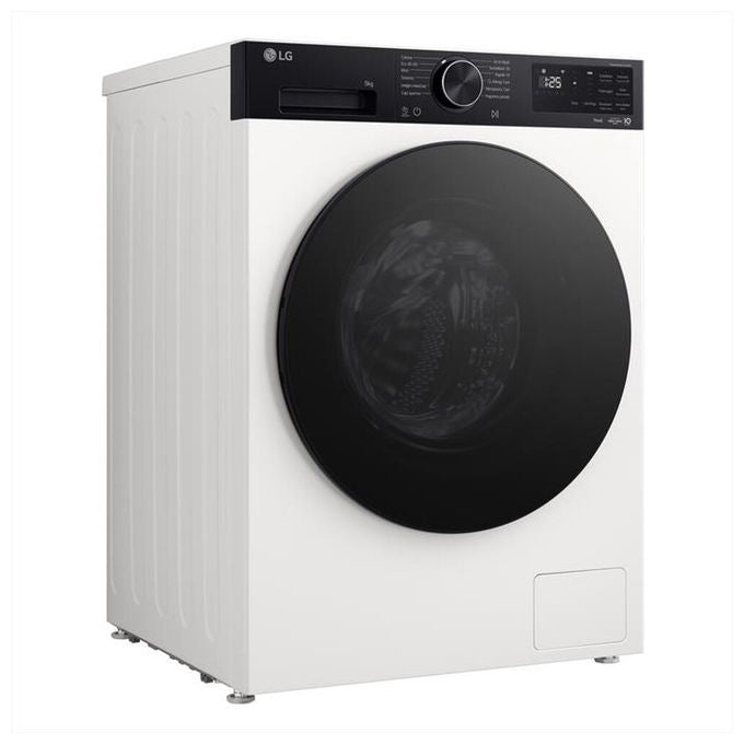 LG F4NX5009THB ThinQ AI DD Lavatrice Frontale 9 Kg 1400 rpm Classe A Steam Wi-Fi TurboWash (85x60x56.5 cm) colore Bianco Avorio