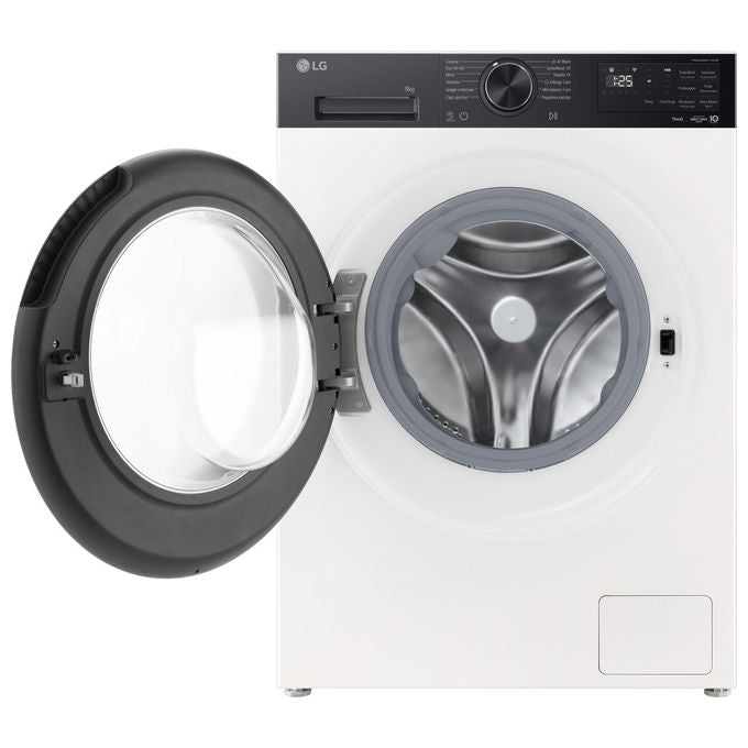 LG F4NX5009THB ThinQ AI DD Lavatrice Frontale 9 Kg 1400 rpm Classe A Steam Wi-Fi TurboWash (85x60x56.5 cm) colore Bianco Avorio