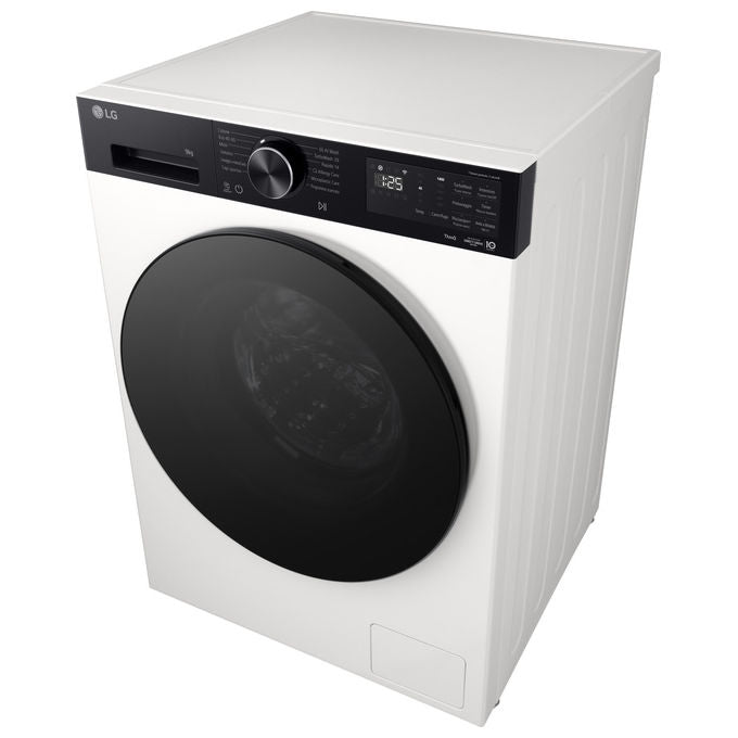 LG F4NX5009THB ThinQ AI DD Lavatrice Frontale 9 Kg 1400 rpm Classe A Steam Wi-Fi TurboWash (85x60x56.5 cm) colore Bianco Avorio