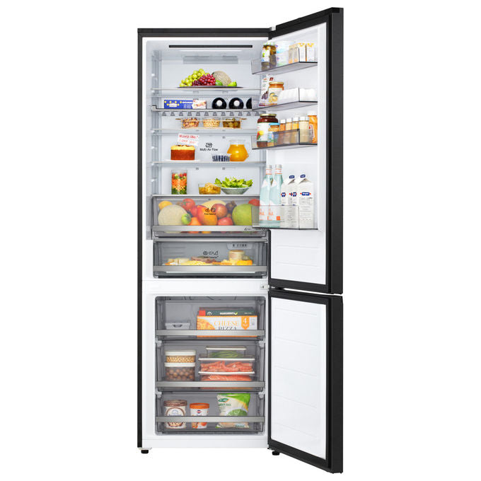 LG GBBW322CEV Frigorifero Combinato 70cm Classe C 465L Wi-Fi Total No Frost Acciaio Nero (697x2030x704 cm) colore Nero