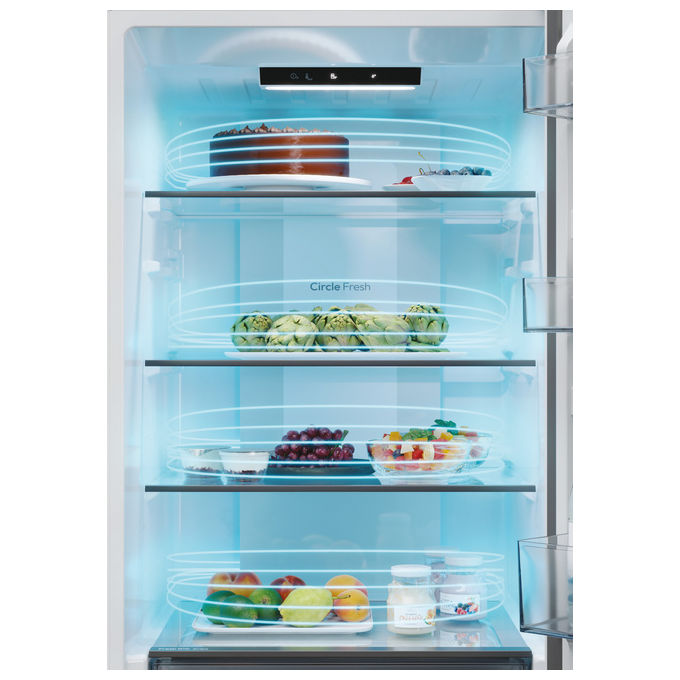 Hoover HONCQ2T618EX Frigorifero Combinato No Frost 355L 185 cm Classe E colore Acciaio Inox
