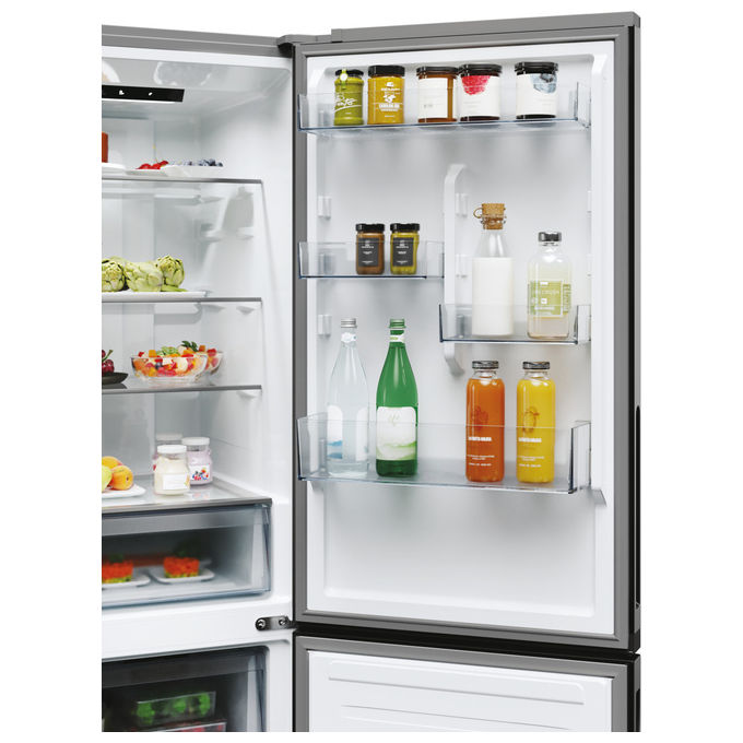 Hoover HONCQ2T618EX Frigorifero Combinato No Frost 355L 185 cm Classe E colore Acciaio Inox