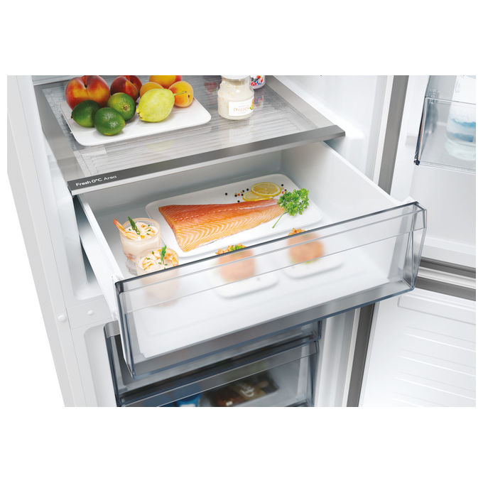 Hoover HONCQ2T618EX Frigorifero Combinato No Frost 355L 185 cm Classe E colore Acciaio Inox