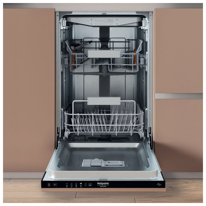 Hotpoint HA4ID11CS80 Lavastoviglie da Incasso 11 coperti Classe D 46 dB 5 programmi ActiveDry (82x44.8x55.5 cm) colore Acciaio Inox