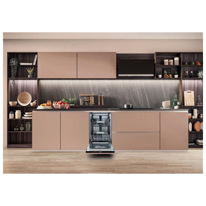 Hotpoint HA4ID11CS80 Lavastoviglie da Incasso 11 coperti Classe D 46 dB 5 programmi ActiveDry (82x44.8x55.5 cm) colore Acciaio Inox