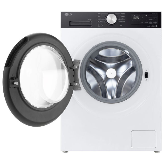 LG Lavatrice Intelligente 11 kg Classe A-40% Bianco-Nero F4NX5009TKC