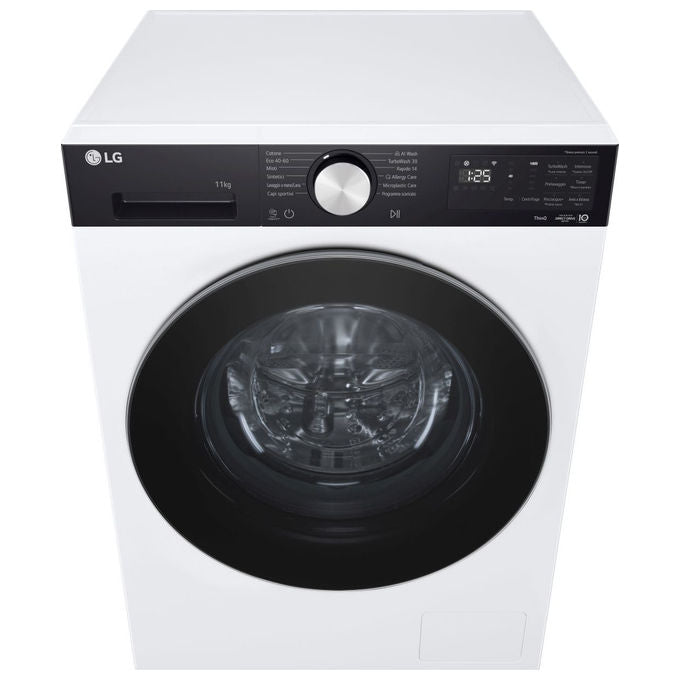 LG Lavatrice Intelligente 11 kg Classe A-40% Bianco-Nero F4NX5009TKC