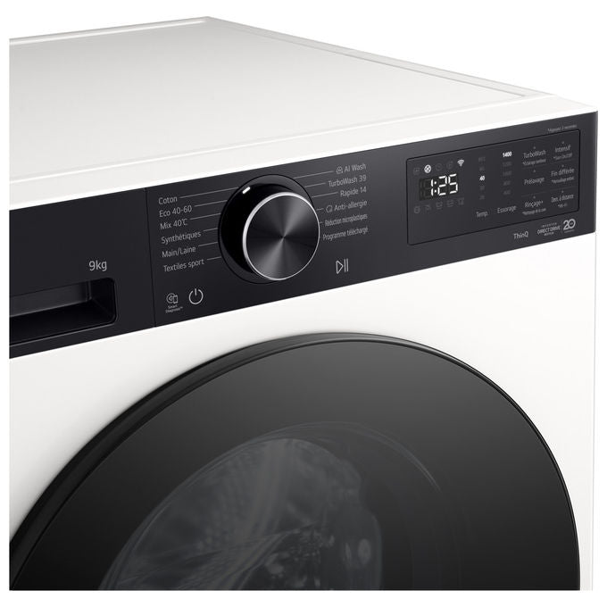 LG F4NX5011THB Serie X5 Lavatrice Caricamento Frontale 11 Kg 1400 rpm Classe A Wi-Fi TurboWash Vapore AI DD (85x60x56.5 cm) colore Bianco