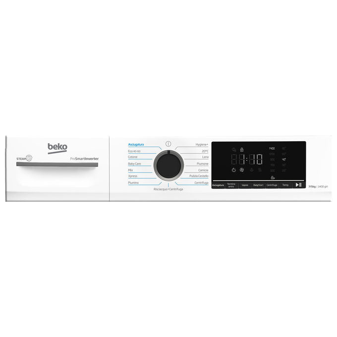 Beko BMDSC7545B Lavasciuga Slim 7-5 Kg 1400 rpm Classe D-A Vapore Inverter (85x60x52 cm) colore Bianco