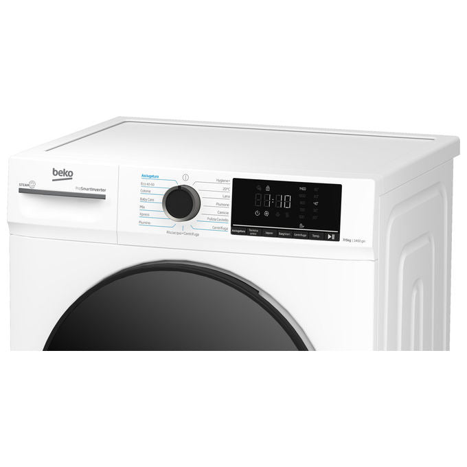 Beko BMDSC7545B Lavasciuga Slim 7-5 Kg 1400 rpm Classe D-A Vapore Inverter (85x60x52 cm) colore Bianco