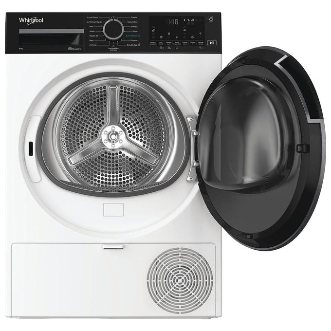 Whirlpool C WD 86M WBS IT Asciugatrice Pompa di Calore 8 Kg Classe A Wi-Fi 6° Sense IronTouch 60 dB (84.6x59.8x67.4 cm) colore Bianco