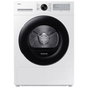 Samsung DV90DG52A0AHET Crystal EcoDry Asciugatrice Pompa di Calore 9 Kg Classe C Wi-Fi OptimalDry (85x60x60 cm) colore Bianco