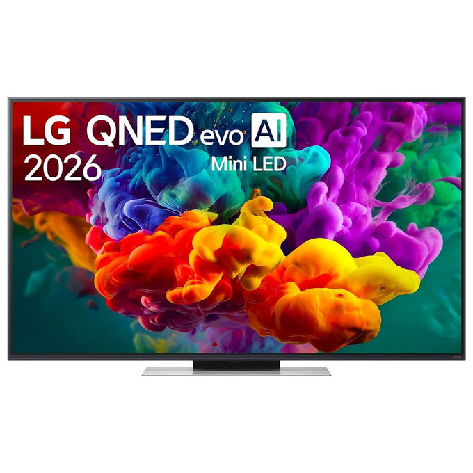 LG 55QNED86B6B QNED86B evo AI Smart TV 55'' MiniLED 4K Dolby Vision webOS Gemini Copilot Motion Booster 288 colore Charcoal Black