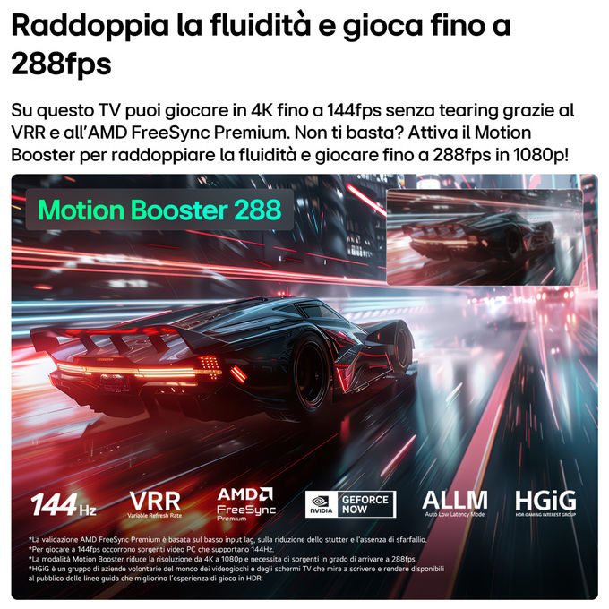 LG 55MRGB87B6B Serie MRGB87 Smart TV 55'' Mini RGB 4K Dolby Vision Dolby Atmos webOS Wi-Fi colore Nero