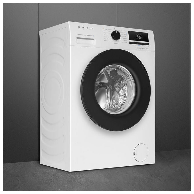 Smeg W3C062A Lavatrice Frontale Slim 6 Kg 1200 rpm Classe A Vapore Motore Inverter 15 Programmi (84x60x46 cm) colore Bianco