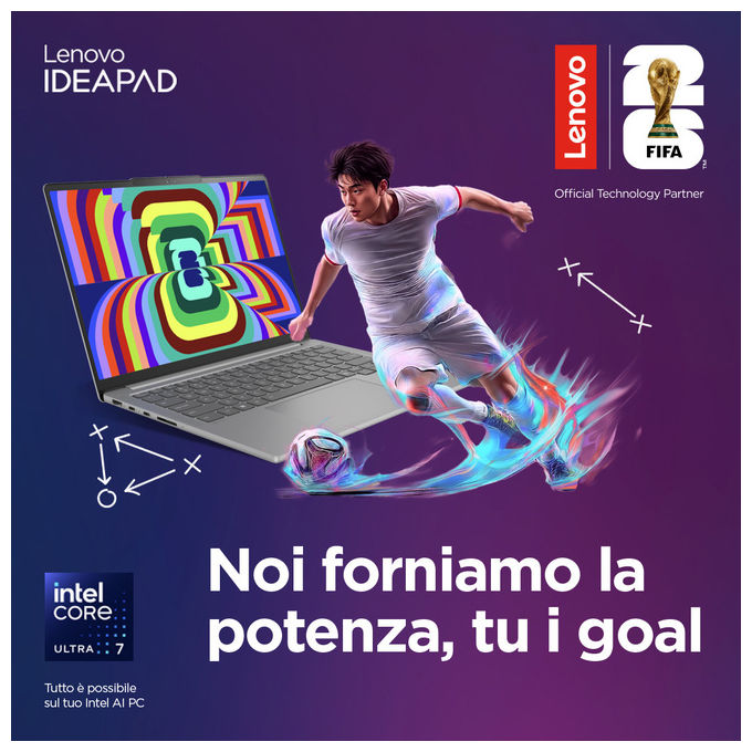 Lenovo 83K10170IX IdeaPad Slim 3 Computer portatile 15.3'' Intel Core i5 16 GB DDR5 512 GB Grigio