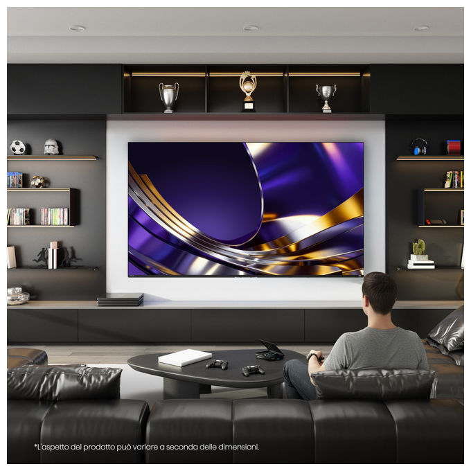 Hisense 65U7S PRO Smart TV Mini LED 65'' 4K UHD 165Hz Dolby Vision VIDAA OS 4 HDMI 2.1 colore Grigio