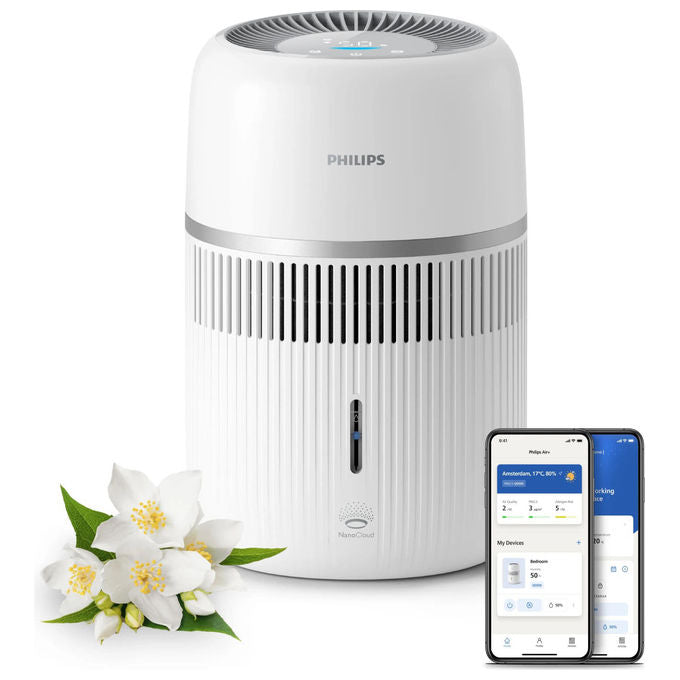 Philips HU4210-04 Serie 4000 Umidificatore d'aria NanoCloud 3,5 L 300 ml-h 44 m² Wi-Fi Touch colore Bianco