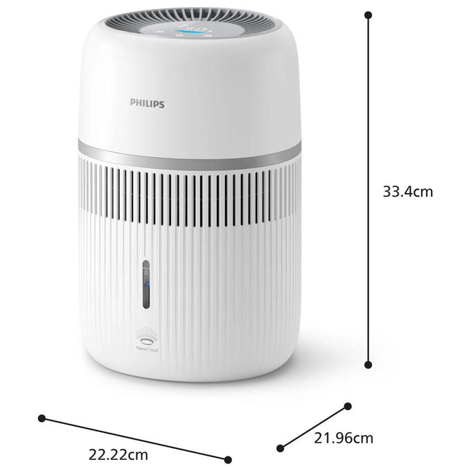 Philips HU4210-04 Serie 4000 Umidificatore d'aria NanoCloud 3,5 L 300 ml-h 44 m² Wi-Fi Touch colore Bianco