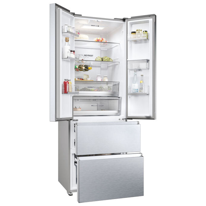 Haier HFR5720EWMG Frigorifero Multidoor 477 L Classe E 37 dB No Frost colore Gentle Silver (200.6x70x67.5 cm)