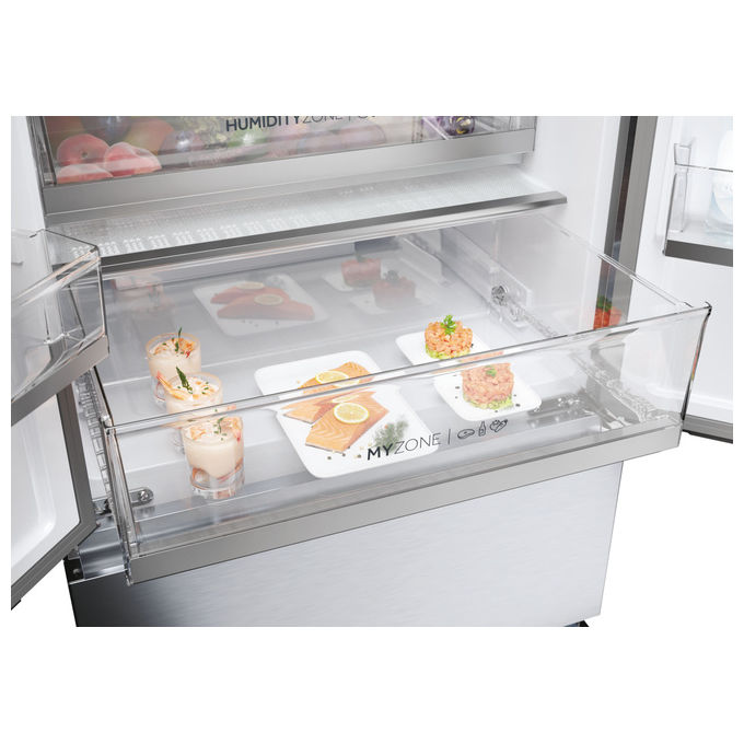 Haier HFR5720EWMG Frigorifero Multidoor 477 L Classe E 37 dB No Frost colore Gentle Silver (200.6x70x67.5 cm)