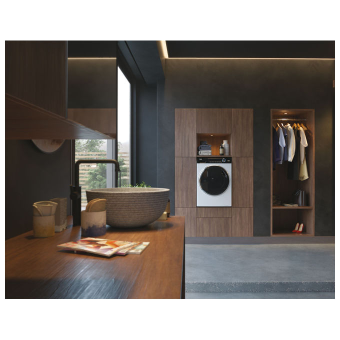 Haier HWD120-B14979-S I-Pro Serie 7 Lavasciuga Frontale 12-8 Kg 1400 rpm Classe A Condensa colore Bianco