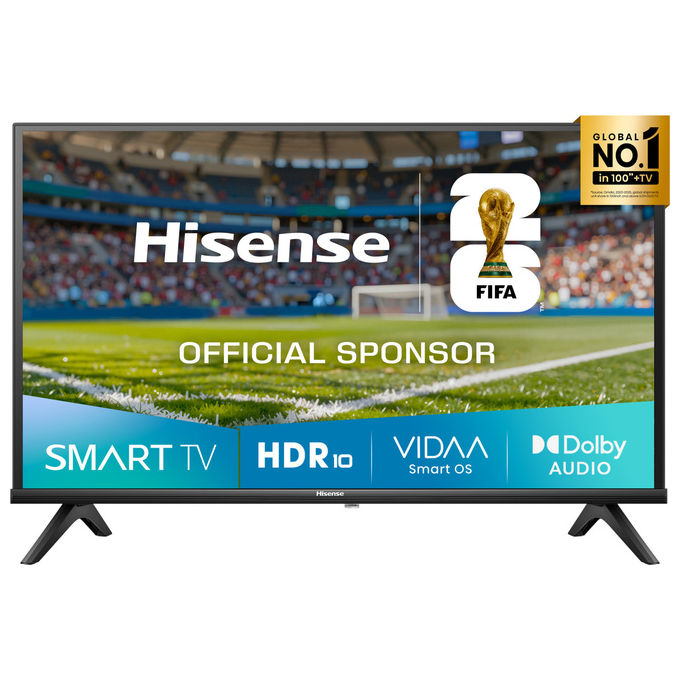 Hisense 32A4Q Smart TV 32'' HD DLED VIDAA Wi-Fi DVB-T2 HDR10 DTS Virtual:X colore Nero