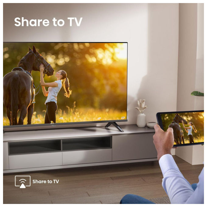 Hisense 32A4Q Smart TV 32'' HD DLED VIDAA Wi-Fi DVB-T2 HDR10 DTS Virtual:X colore Nero