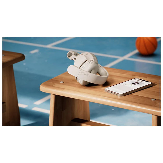 Philips TAH4000WT-00 Cuffie Wireless Over-Ear Bluetooth 6.0 Multipoint 70h autonomia USB-C colore Bianco