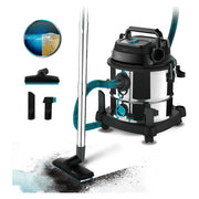 Cecotec 08114 Conga Rockstar Wet and Dry Steel Max Aspirapolvere a Cilindro Secco e Bagnato 20 L 1400 W colore Acciaio inox