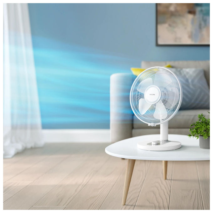 Philips CX1030-00 Mercury Serie 1000 Ventilatore da Tavolo 35 cm 3 velocita' 35 dB 2000 m³-h colore Bianco