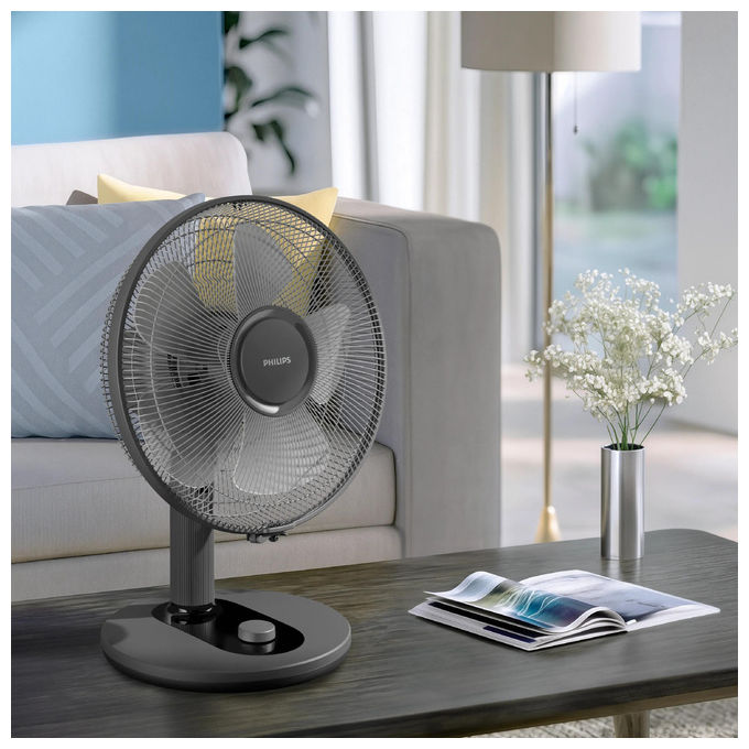 Philips CX1030-00 Mercury Serie 1000 Ventilatore da Tavolo 35 cm 3 velocita' 35 dB 2000 m³-h colore Bianco 01