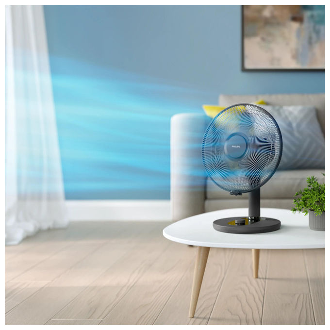 Philips CX1030-00 Mercury Serie 1000 Ventilatore da Tavolo 35 cm 3 velocita' 35 dB 2000 m³-h colore Bianco 01
