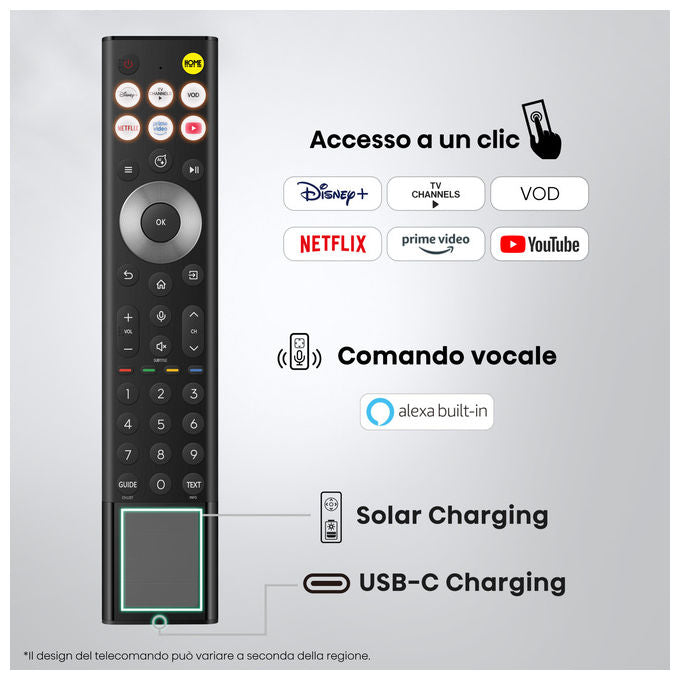 Hisense 55U7S PRO Smart TV Mini LED 55'' 4K 165Hz Dolby Atmos Dolby Vision IQ VIDAA 4 HDMI 2.1 colore Nero